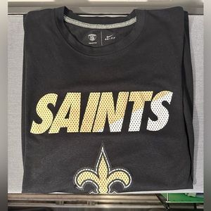 New Orleans Saints Nike Long Sleeve Logo Tee. NFL Equipment Edition.